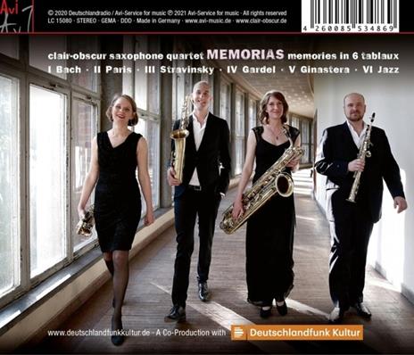 Memorias - CD Audio di Clair-Obscur Saxophone Quartet - 2