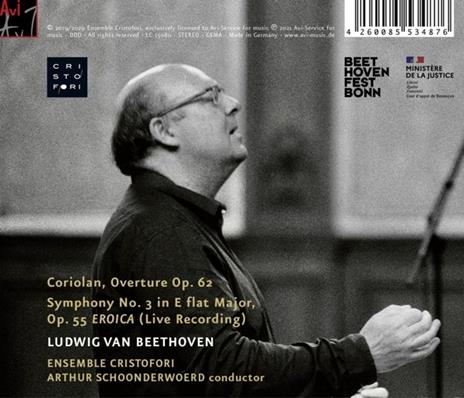 Beethoven, Coriolan Overture, Eroica - CD Audio di Ensemble Cristofori & Arthur Schoonderwoerd - 2