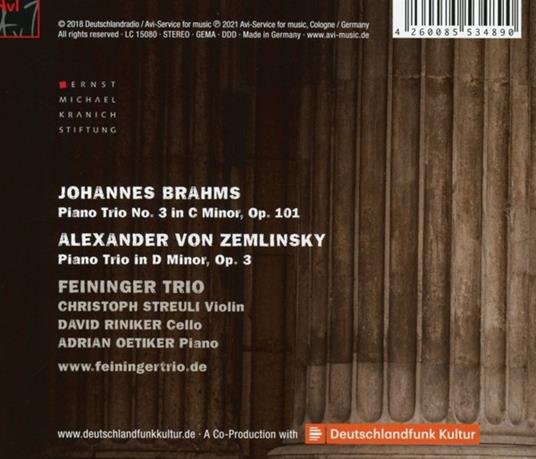 Piano Trios - CD Audio di Johannes Brahms,Alexander Von Zemlinsky,Feininger Trio - 2