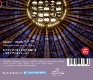 Mahler, Symphony No. 6 - CD Audio di Adam - D?Sseldorfer Symphoniker Fischer - 2