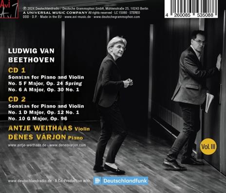 Violin Sonatas Nos 1, 5, 6 & 10 - CD Audio di Ludwig van Beethoven - 2