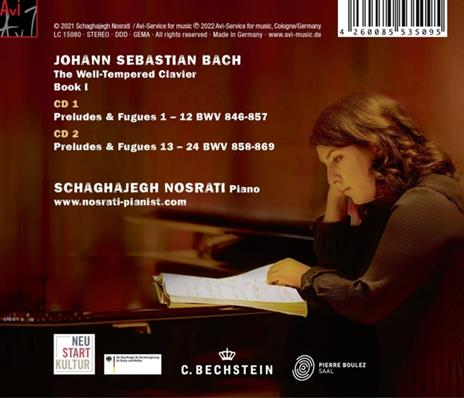 Das Wohltemperierte Klavier, Buch 1 - CD Audio di Johann Sebastian Bach,Schaghajegh Nosrati - 2