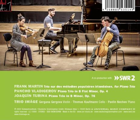 Martin & Vladigerov & Turina. Piano Trios - CD Audio di Trio Image - 2