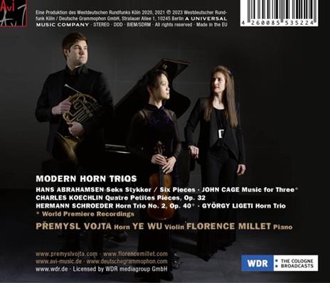 Modern Horn Trios - CD Audio di Premysl - Ye Wu - Florence Millet Vojta - 2