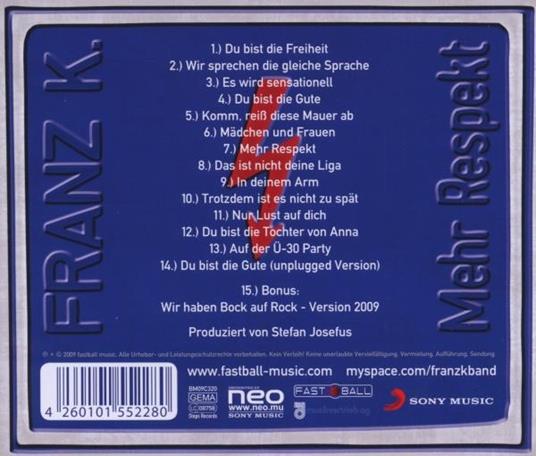 Mehr Respekt - CD Audio di Franz K. - 2