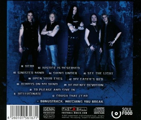 Sinister Mind (Special Edition) - CD Audio di Jaded Heart - 2