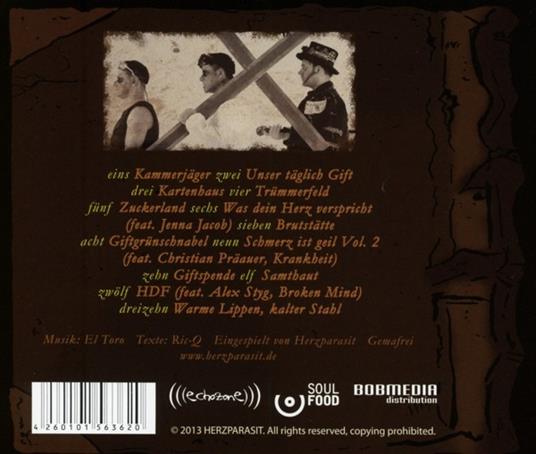 Gifttherapie - CD Audio di Herzparasit - 2