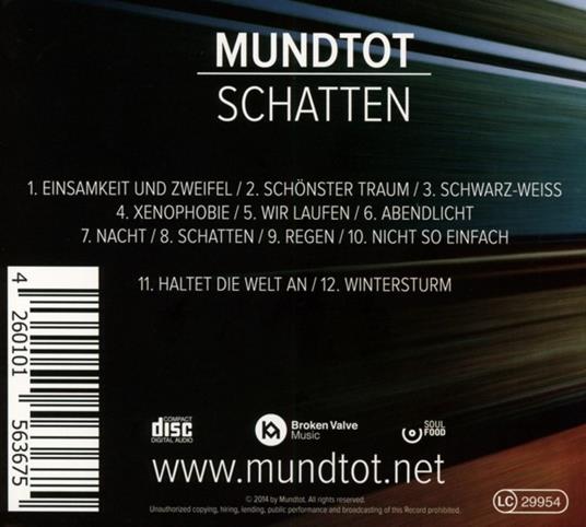 Schatten - CD Audio di Mundtot - 2