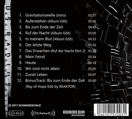 Radius - CD Audio di Schwarzschild - 2