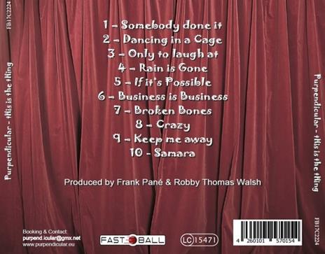 This Is the Thing No.1 - CD Audio di Purpendicular - 2