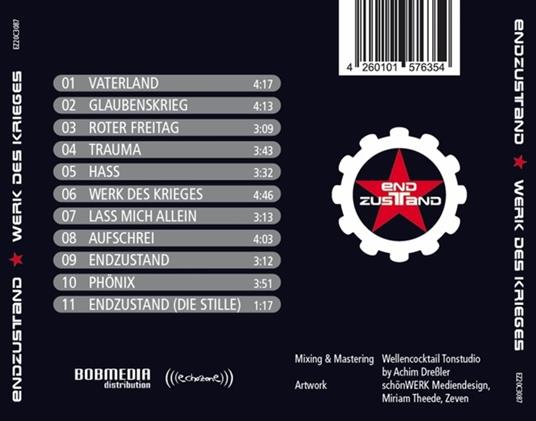 Werk Des Krieges - CD Audio di Endzustand - 2