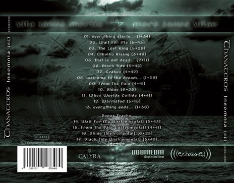Insomnia - CD Audio di Thanateros - 2