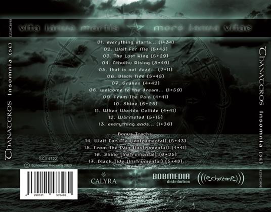 Insomnia - CD Audio di Thanateros - 2
