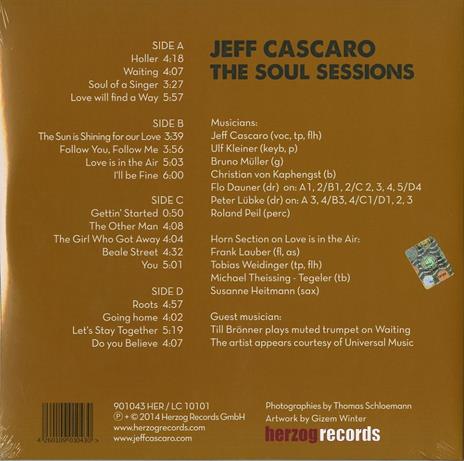 The Soul Sessions - Vinile LP di Jeff Cascaro - 2