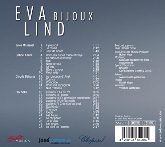 Bijoux. Liriche da camera francesi - CD Audio di Eva Lind - 2