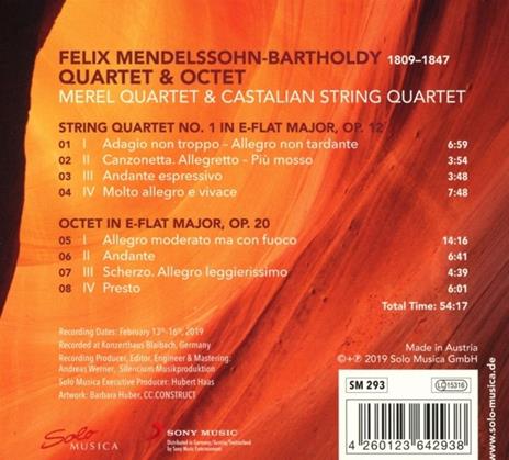 Octet Und Quartet - CD Audio di Felix Mendelssohn-Bartholdy - 2