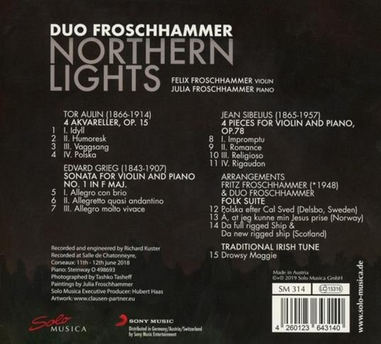 Duo Froschhammer: Northern Lights - CD Audio - 2