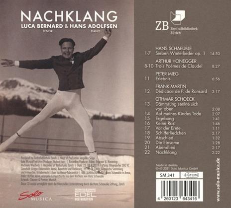 Nachklang - CD Audio di Luca - Hans Adolfsen Bernard - 2