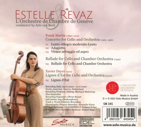 Journey To Geneva. Works By Frank Martin & Xavier Dayer - CD Audio di Estelle Revaz - 2