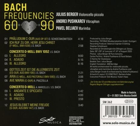 Bach Frequencies 60.90 - CD Audio di Julius - Andrei Pushkarev - Pavel Beliaev Berger - 2