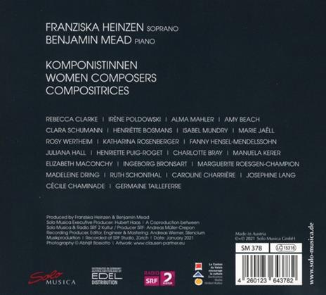 Komponistinnen - CD Audio di Franziska Andrea Heinzen - 2