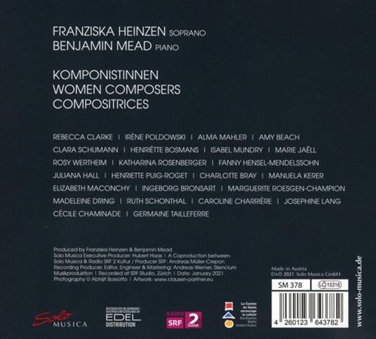 Komponistinnen - CD Audio di Franziska Andrea Heinzen - 2