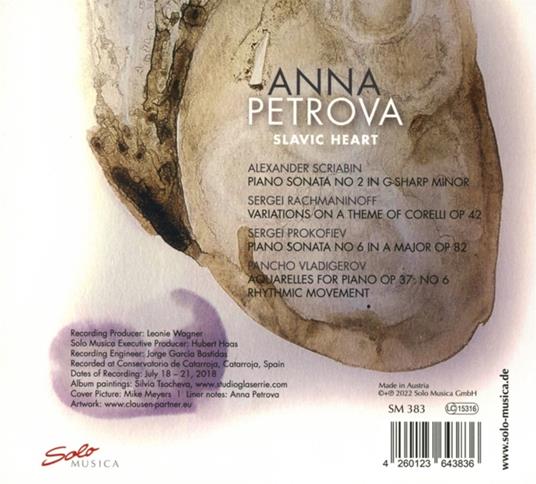 Prokofiev, Rachmaninoff, Scriabin & Vladigerov. A Slavic Heart - CD Audio di Anna Petrova - 2