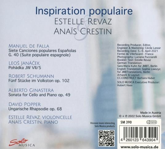 Inspiration Populaire - CD Audio di Estelle & Anais Crestin Revaz - 2