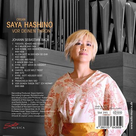 Vor Deinen Thron - CD Audio di Johann Sebastian Bach,Saya Hashino - 2