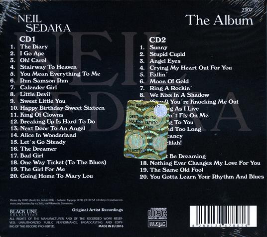 Album - CD Audio di Neil Sedaka - 2