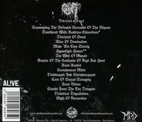 Disciples Of Smut - CD Audio di Gut - 2