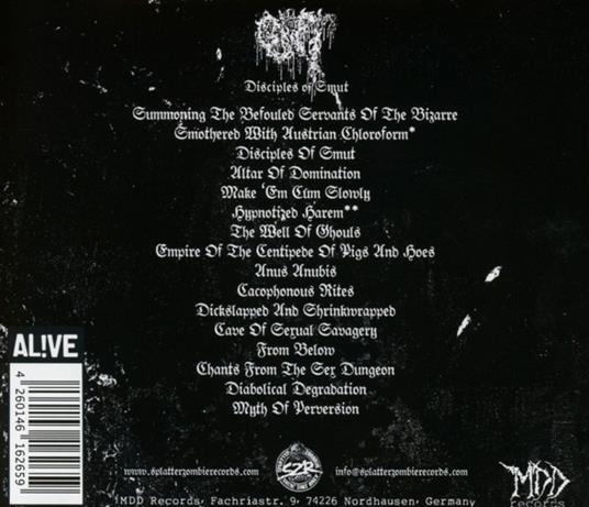 Disciples Of Smut - CD Audio di Gut - 2
