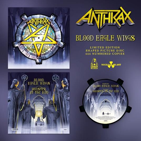 Blood Eagle Wings (Shaped Picture Vinyl) - Vinile LP di Anthrax