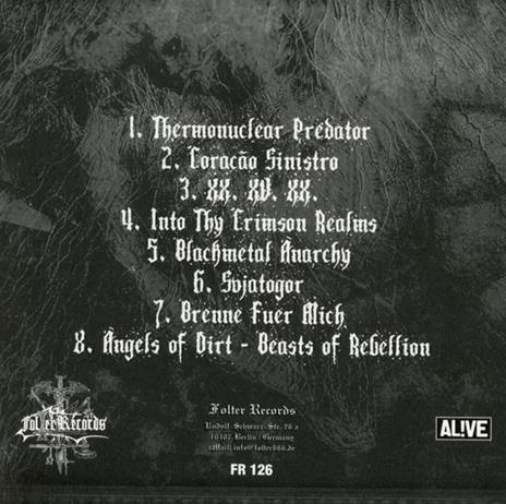 Angels Of Dirt - Beasts Of Rebellion - CD Audio di Darkmoon Warrior - 2