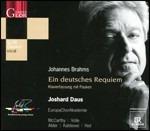 Un Requiem tedesco (Ein Deutsches Requiem) (Versione per soli, coro, due pianoforti e percussioni)