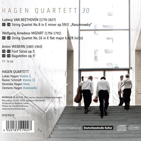 Hagen Quartett 30 -Reissue- - CD Audio di Hagen Quartett - 2