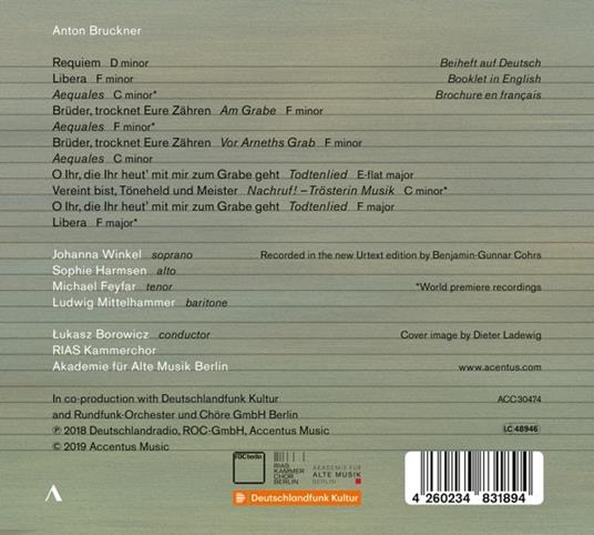 Requiem - CD Audio di Anton Bruckner,RIAS Kammerchor - 2
