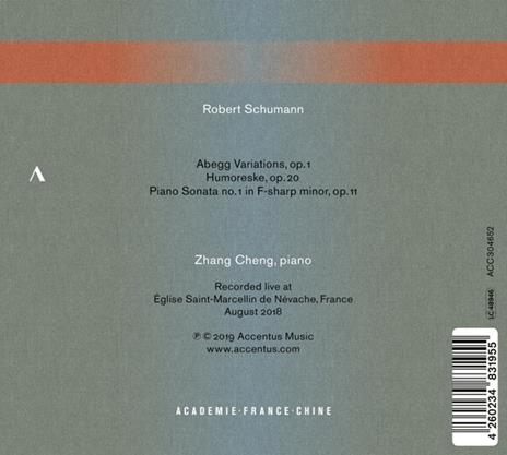 Sonata per Pianoforte n.1 Op.11 - Variazioni Abegg Op.1 - Humoreske Op.20 - CD Audio di Robert Schumann - 2