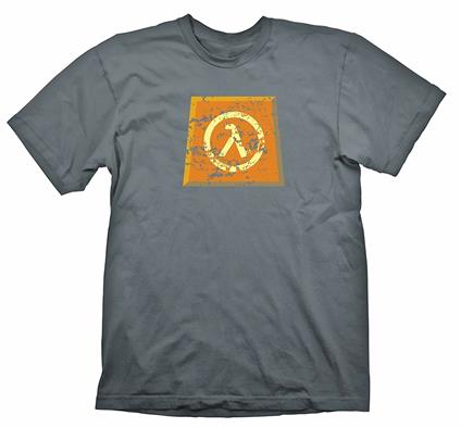 T-Shirt Unisex Half-Life Lambda Logo Grey. Taglia XL