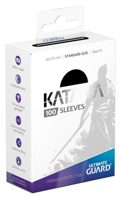 Ultimate Guard Katana Sleeves Standard Size Black (100) - 2