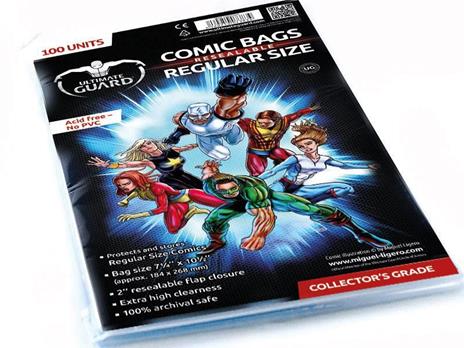 Ultimate Guard Comic Bags Resealable Regular Size (100) Ultimate Guard - 2