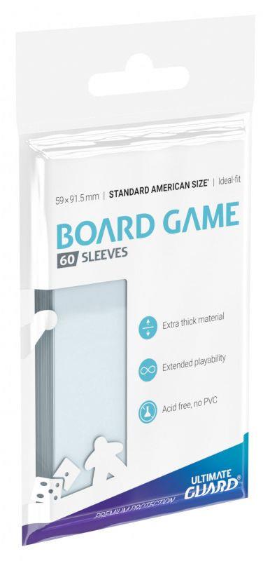 Ultimate Guard Premium Soft Sleeves for Board Game Cards Standard American (60)