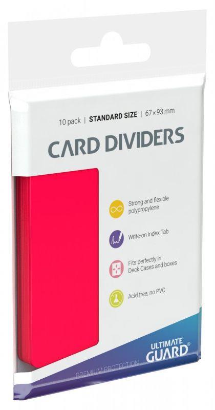 Ultimate Guard Card Dividers Standard Size Red (10)