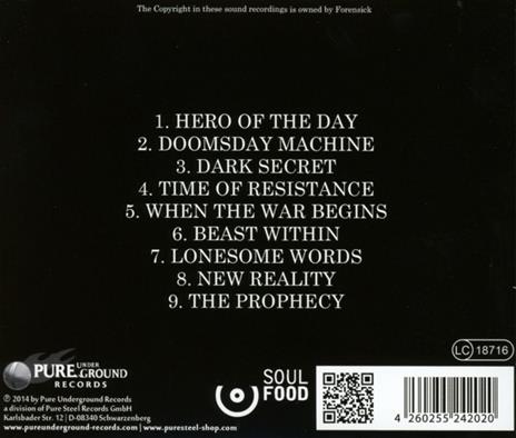 Prophecy - CD Audio di Forensick - 2