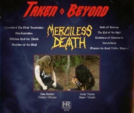 Taken Beyond - CD Audio di Merciless Death - 2