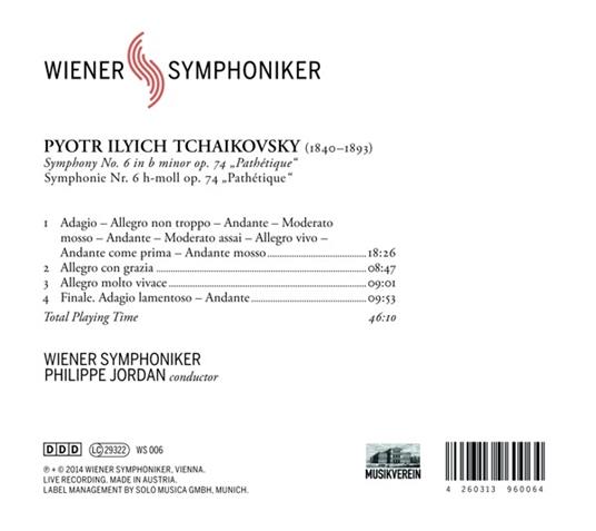 Sinfonia N.6 - CD Audio di Pyotr Ilyich Tchaikovsky,Philippe Jordan - 2