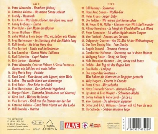 Kultschlager der 50er Jah - CD Audio - 2