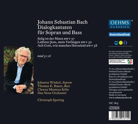 Dialogkantaten fur Sopran - CD Audio di Johann Sebastian Bach - 2
