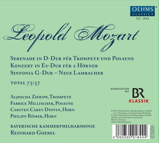 Leopold Mozart - CD Audio di Leopold Mozart - 2