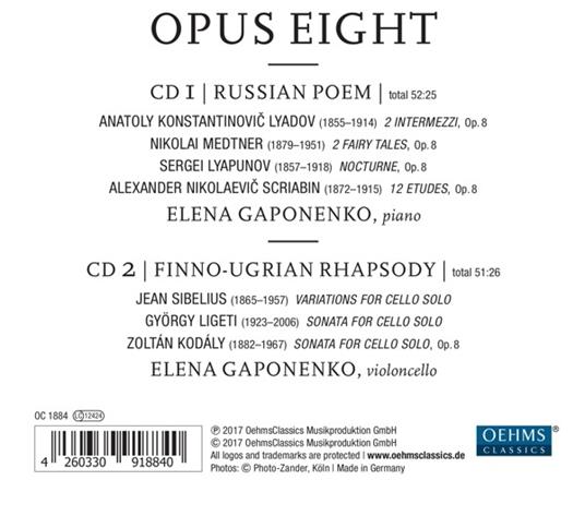 Opus Eight - CD Audio di Elena Gaponenko - 2